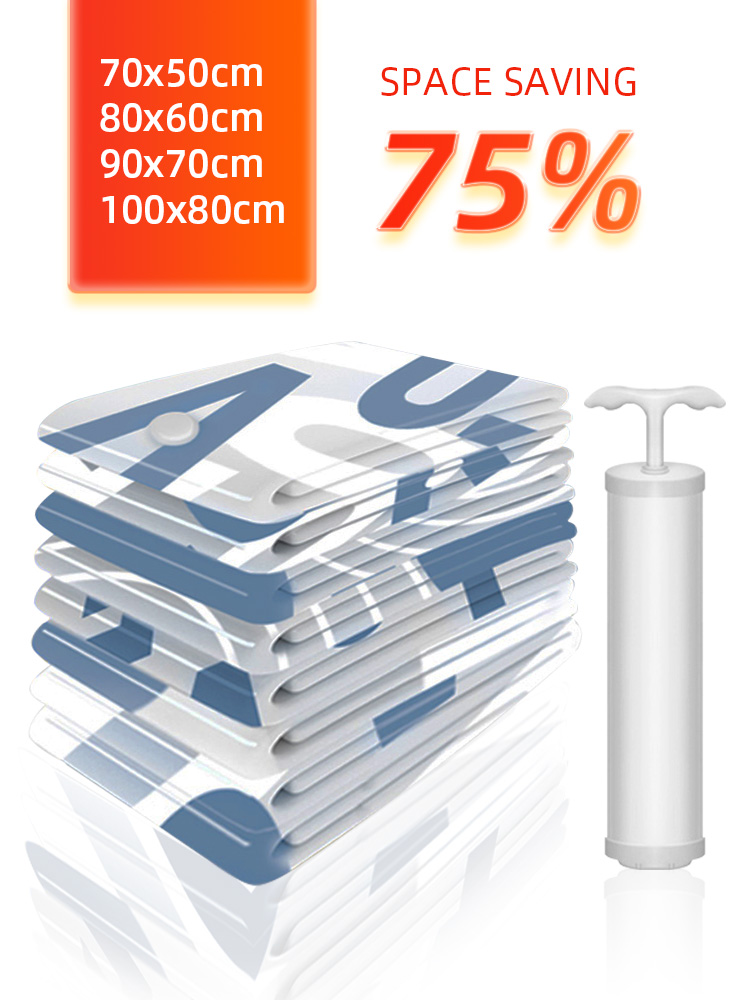 Joybos 1/5pcs Vacuum Bag Storage Home Organizer Bag Foldable Clothes Storage Seal Compressed Travel Space Saving Bags with Pump