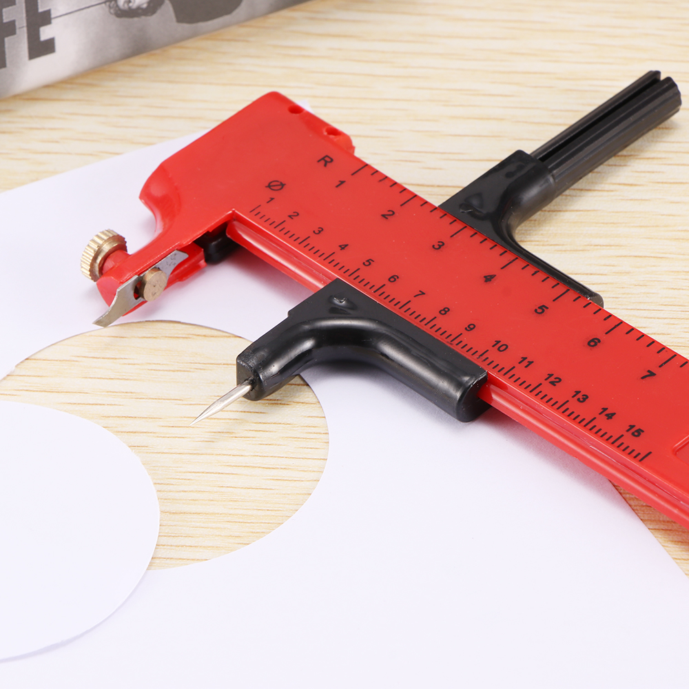 Rotary Compass Circle Cutter Paper Cardboard Rubber Vinyl Leather Art Craft Tool