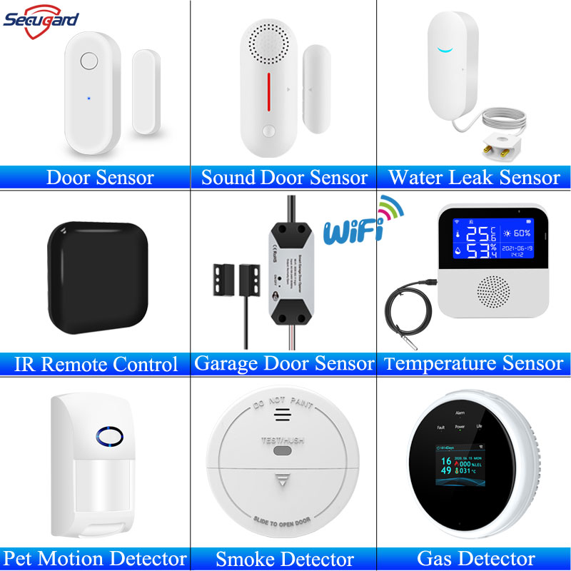Tuya Wifi Motion Detector Water Sensor Temperature Humidity Detectors DIY Accessories Smart Home Security Alarm APP Control