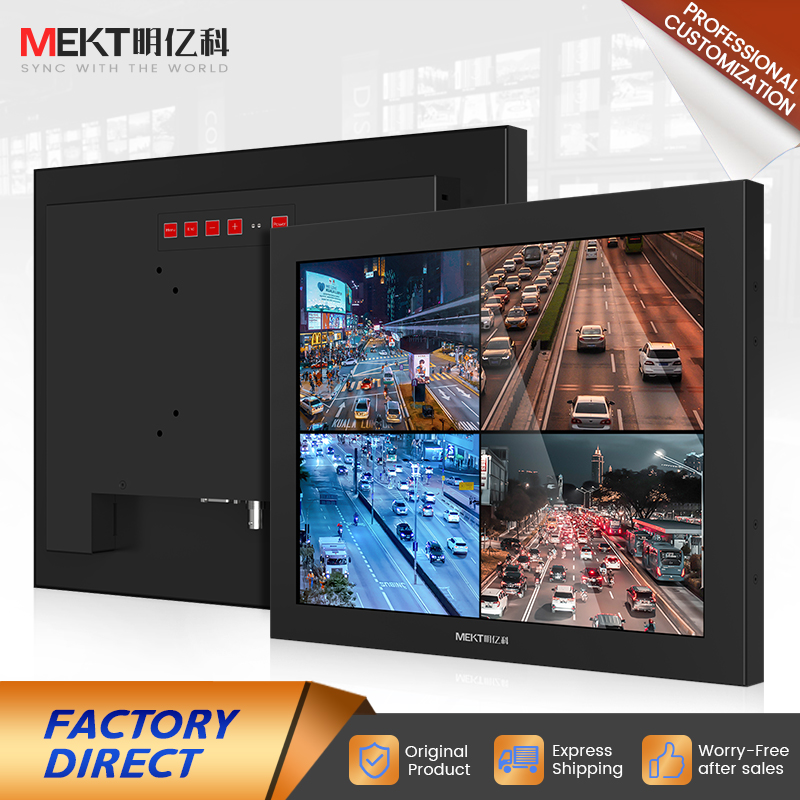 19/17/15 inch Industrial monitor screen LED/LCD HD BNC Input Display for CCTV camera video surveillance Car