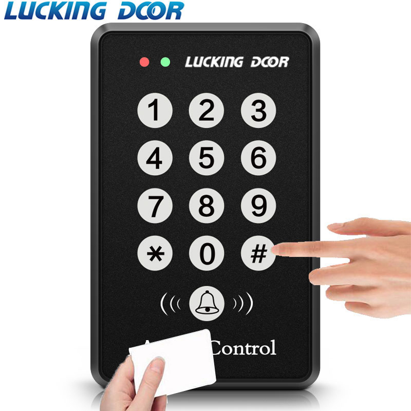 125Khz RFID Access Control Keypad Reader Device 500 users Security RFID Proximity Entry Door Lock Access Controler Keyboard