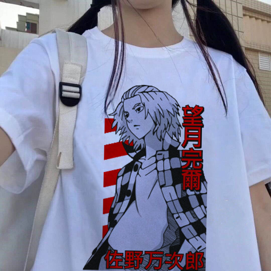 Cartoon Unisex T-shirt Japanese Anime Tokyo Revengers T Shirt Men Kawaii Harajuku Summer Tops Tokyo Revengers Graphic Tees Male