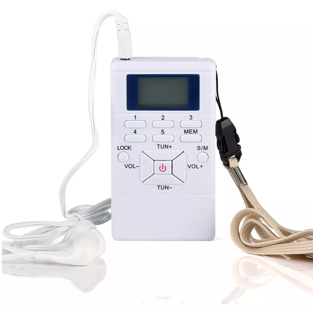 Elistooop Mini Digital Stereo LCD Frequency Modulation Car FM Radio Digital Signal Wireless Receiver Player With Earphone 2018