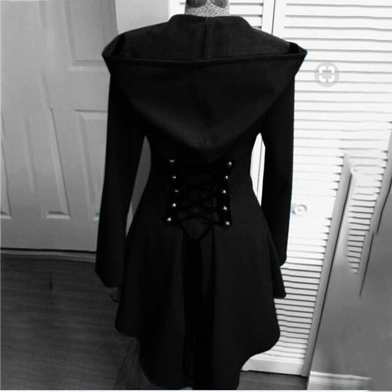 Autumn Winter Women Solid Hooded Coats Female Elegant Sashe Pocket Warm Bandage Outerwear Ladies Oversize Streetwear