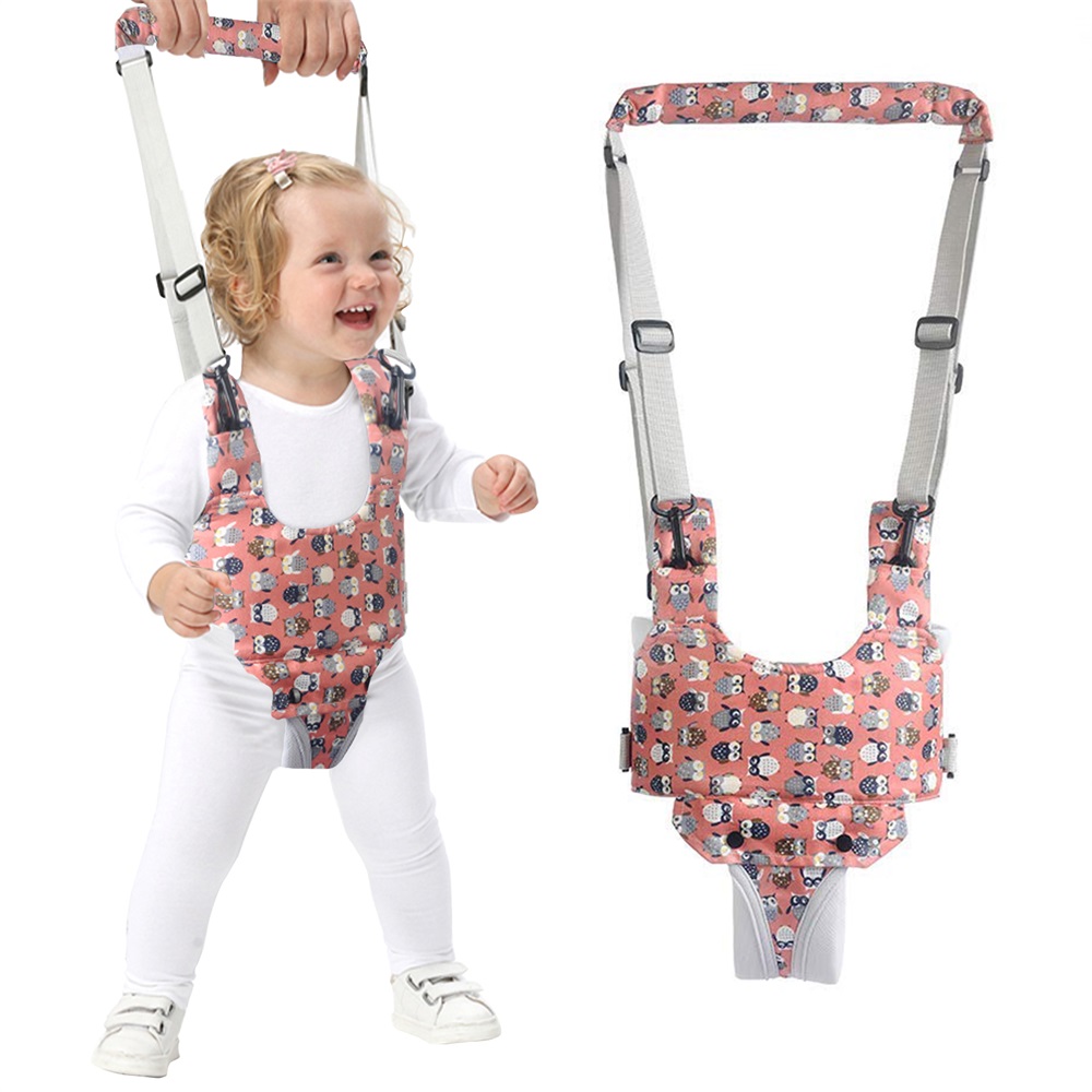 Printed Owl Baby Toddler Belt Walking Assistant Hands Free Backpack Leashes Children Walker Activity Anti-drop Protection Helper