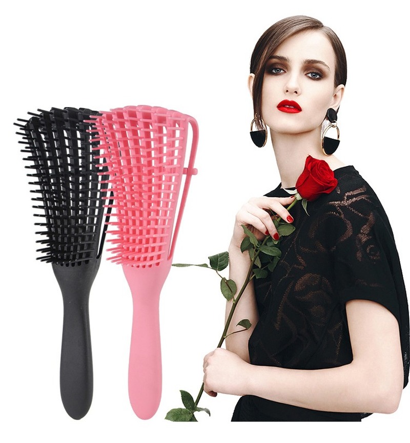 Scalp Massage Comb Hair Brush Women Detangle Hairbrush Anti-tie Knot Professional Hair Brush Octopus Type Comb