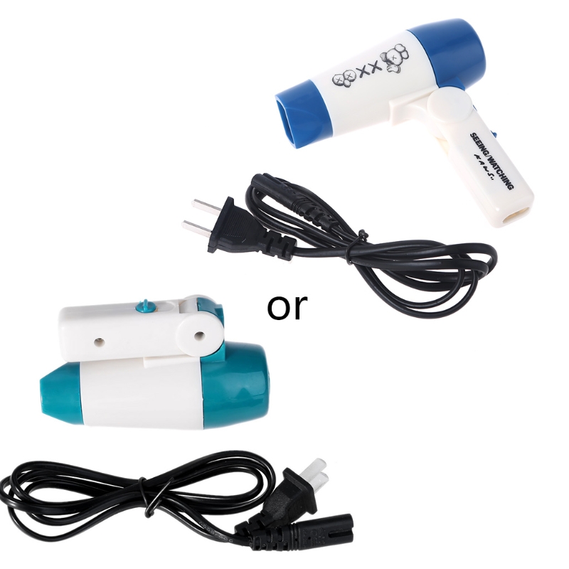 US plug Mini Portable Super Traveller Hair Dryer Folding Foldable Compact Blower Dropship New