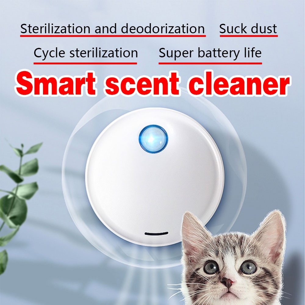 Cat Litter Box Deodorizer Smart Pet Odor Eliminator Rechargeable Dog Scent Smell Cleaner Dust-free for Bathroom and Kitchen
