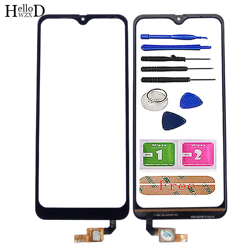 6.1" Touch Screen Panel For BlackView A60 Touch Screen Digitizer Panel Front Glass Lens Sensor TouchScreen Tools 3M Glue Wipes