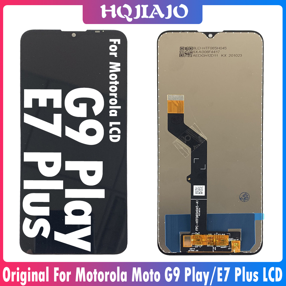 6.5'' Original For Motorola Moto G9 Play XT2083 LCD Display Touch Screen Digitizer Assembly For Moto E7 Plus XT2081 LCD Display