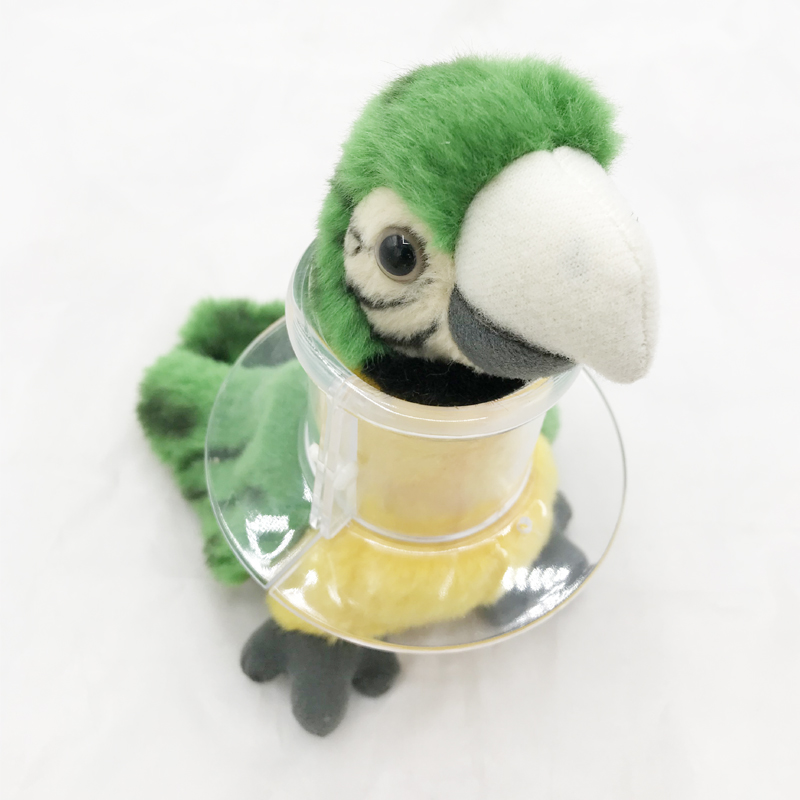 Bird Acrylic Tube Collar for Severe Parrot Feather Plucking Neckband Restricts Neck Movement for Macaw Cockatoo African Grey