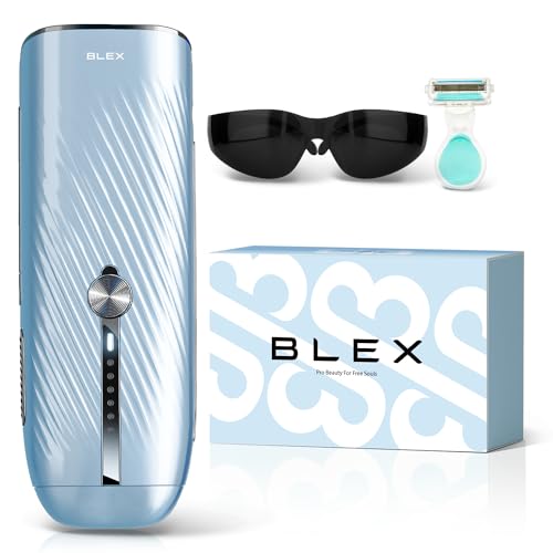 Blex Laser Hair Removal for Women and Men, IPL Laser Hair Removal Device with Permanent Results, Effective in 2 Weeks, Ultra-Fast 0.2s Light Emission, Painless at-home Hair Remover