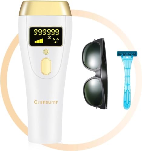 IPL Laser Hair Removal Device at-Home Permanent Painless Hair Remover for Women and Men Best Whole Body Facial Face Armpits Back Legs Arms Face Bikini Line