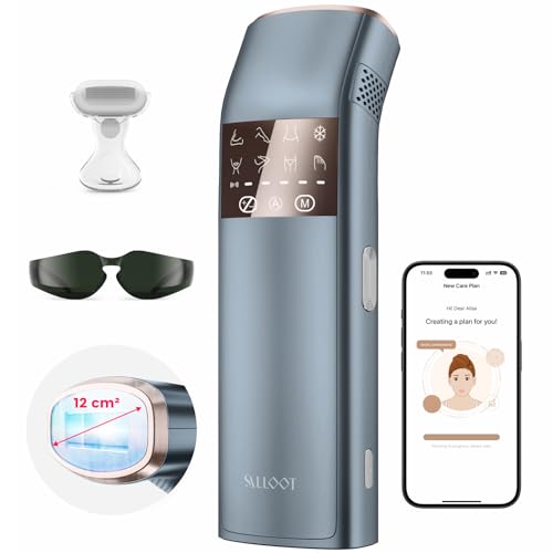 Laser Hair Removal for Men and Women, Super Fast TRIPLE-Pulse IPL Hair Removal, Painless Sapphire 37°F Ice-Cooling Contact, Permanent Hair Removal Device Home for Face, Legs, Trinity iGlow 10