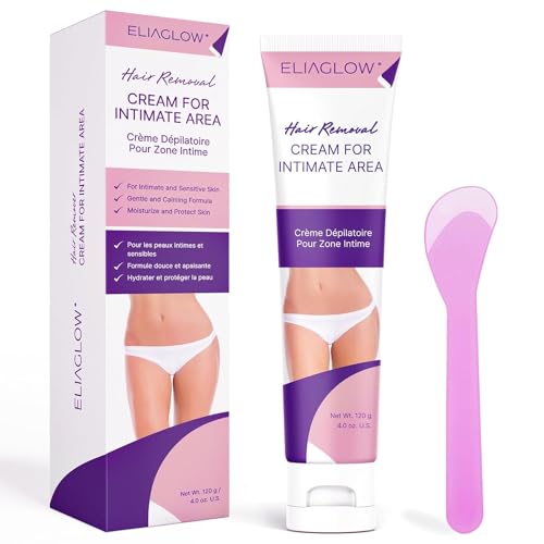Hair Removal Cream for Women and Men : Sensitive Depilatory Cream for Bikini, Private Areas, Pubic, Body, Legs, and Underarms - Gentle Formula for All Skin Type