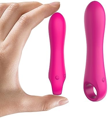 Adult Toys G Spot Dildo Vibrator - NSBAN Mini Vibrating Dildos with 10 Powerful Vibrations Modes, Anal Clitoris Finger Vibrators for Travel Sex Toy for Womens Sexual Toy(Pink)