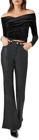 Forever 21 Women's Stone Wash Flare Jeans