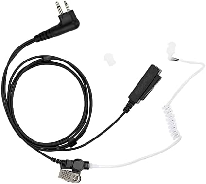 CP100d CP200 CLS1110 1410 Two Way Radio Earpiece Compatible with Motorola Walkie Talkie Reinforced Cable Acoustic Tube Headset with Mic PTT