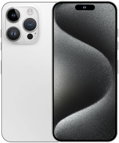 Unlocked Android Phone A15 PROMAX Android 13 Cell Phone with Dynamic Island 6GB+256GB 6800mAh,HD Screen 48MP+108MP Camera Cell Phone with 5G Dual SIM Smart Phone (White)