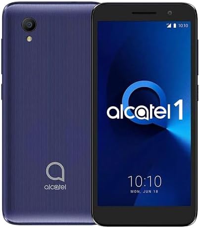 Alcatel 1 (32GB) 5.0" Full View Display, Removable Battery, FM Radio, Dual SIM GSM Unlocked US & Global 4G LTE International Version 5033E (Bluish Black)
