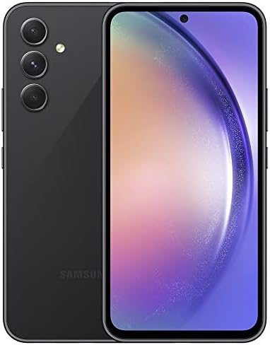 SAMSUNG Galaxy A54 5G | 128GB | 6.4” Fluid Display Screen | Hi Res Camera | 5,000 mAH huge Battery| US Version | 2023 Model | Unlocked Android Smartphone | Awesome Black (Renewed)