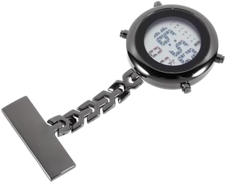 Clip On Watch: Multi Function Digital Pocket Watch Quartz Fob Watch Hanging Pocket Watch with Alarm Clock Date Week Stopwatch