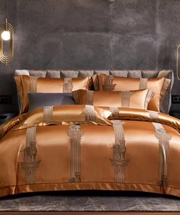 High-end quality hermes home orange bedspread