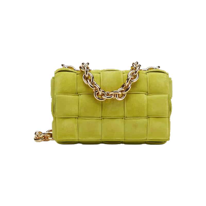BOTTEGA VENETA WOMEN’S CHAIN CASSETTE IN KIWI – WBV02